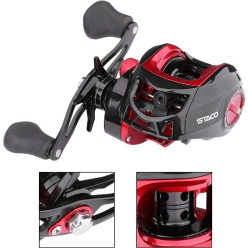 Baitcasting Reel Magnetic Brake System Reel 4+1BB Carbon Steel 7.2:1 High Speed Fishing Reel For Carp Reel Fishing Accessories