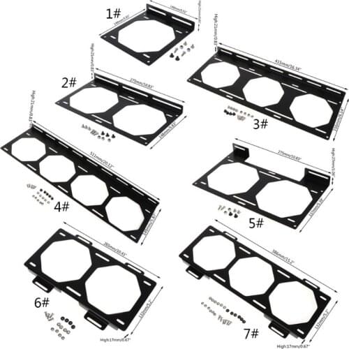 Fan Bracket 240 Radiator Mounting Bracket Water Cooler for 12/14CM Fan Holder External Computer Case Heatsink Gadget Accessories