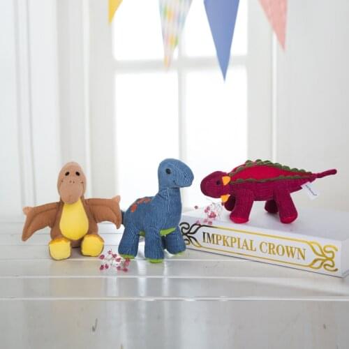 Lovely Doll Huggable Stuffed Mini Tyrannosaurus Ankylosaurus Pterosaurs Dino Toy Kids Dinosaur Stuffed Plush for Kids, Small
