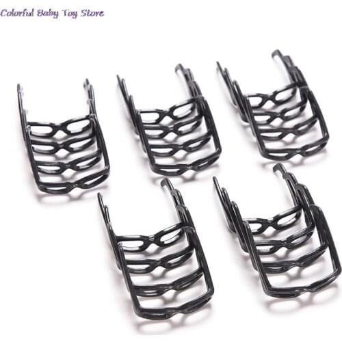 20 Pcs Fashionable Doll House Accessories Fashion Black Lensless Glasses For Doll Girls Birthday Gifts High Quality Wholesale