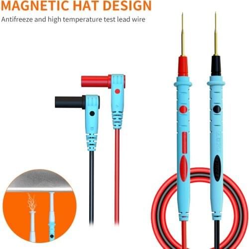 TUOLI Multimeter Test Lead Replaceable Test Wire Probe For Digital Multimeter Needle Tip Superconducting Probe Superconductive