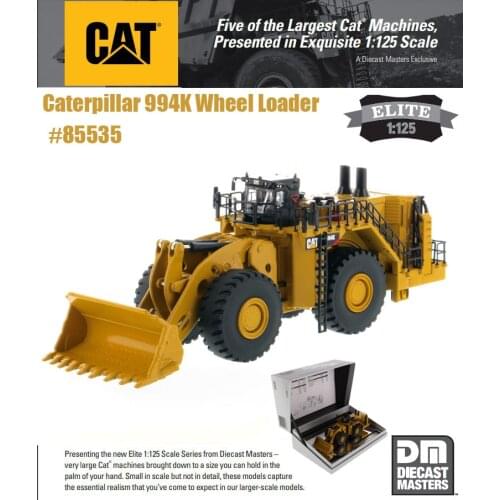 New Caterpillar 1:125 Scale CAT 24M Motor Grader - Elite Series by DM Diecast Master for Collection gift 85539