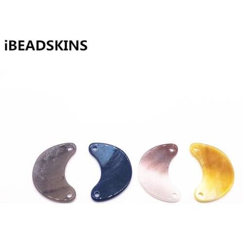 New arrival! 40x27mm 50pcs Acrylic moon-shape charm for earrings accessories/Earring parts Earring handmade jewelry DIY making