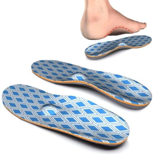 Memory Foam Ease Foot Pain Plantar Fasciitis Arch Support Insoles for Flat Feet Foot Men and Women Shoe Orthotic Inserts