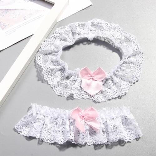 1pcs Fashion Leg Garter Belt Women Wedding Party Bridal Sexy Lace Floral Bowknot Suspender Cosplay Leg Belt Ring