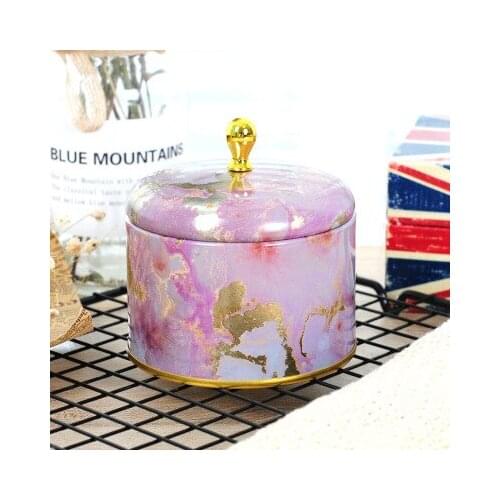 Retro Round Tin Box Jar Tea Candy Jewelry Coin Storage Container Case Candle Sealed Cans Holder Wedding Favor Gift