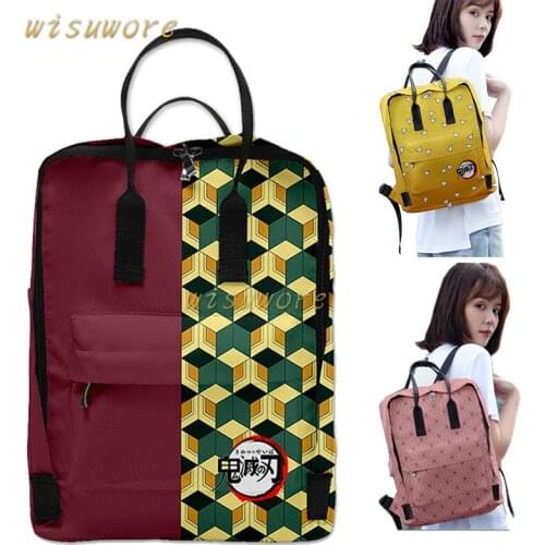 Demon Slayer Backpack Kimetsu No Yaiba Backpack for School Teenagers Girls Boy Fashion Travel Bag Mochila Notebook Bags