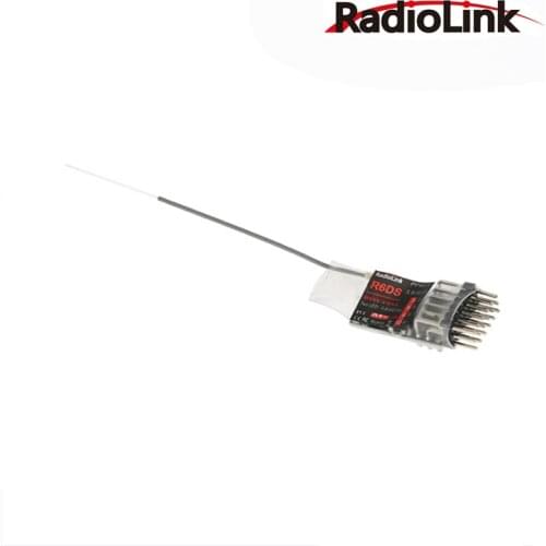 F18740 RadioLink Smallest Receiver R6DS RX PPM PWM SBUS Output 2.4G 6CH 3ms Response for FPV Drone Helicopters AT9 AT9S AT10