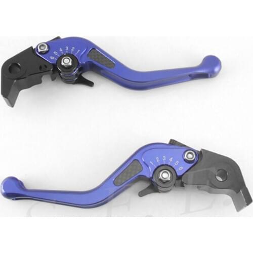 SFEP 3D Short CNC Adjustable Motorcycle Brake and Clutch Levers with Carbon Fiber Inlay Type For Kawasaki GTR1400 2007-2019