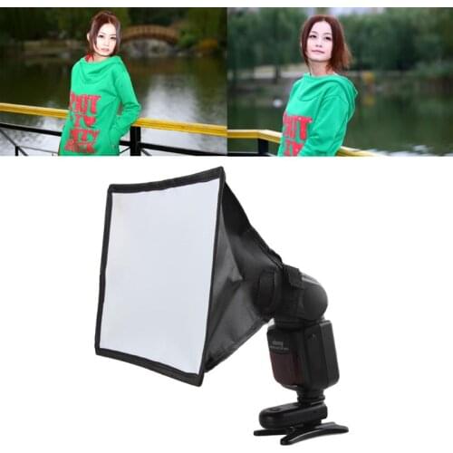 Universal Flash Lamp Soft Box Mini Diffuser for Canon Nikon Sony 15*17cm