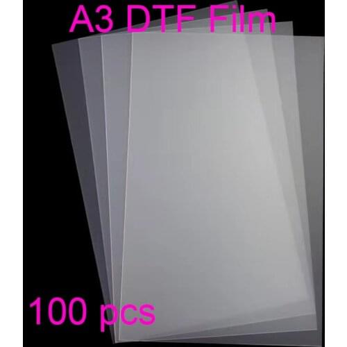 Vilaxh 100pcs Film Dtf a3 For Sublimation Cotton DTF Ink PET Transfer Film For Direct Transfer Film Printing