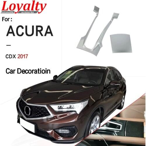 Loyalty For Toyota Acura CDX 2017 Interior Gear Shift Panel Center Console Frame Trim ABS Matter Silver Car Styling
