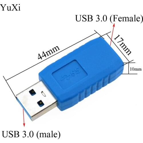 YuXi Fast Speed USB3.0 Type A Male to Female Connector Plug Adapter USB 3.0 Converter for Laptop U Disk USB Flash Drive