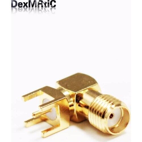 1pc RF SMA Connecror SMA PCB Female Right Angle Wholesale Fast Shipping