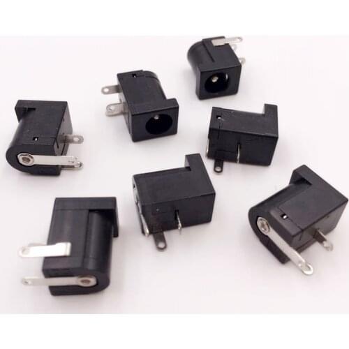 20Pcs DC-005 DC Power Jack Socket Connector DC005 5.5*2.1mm 5.5*2.1 socket Round the needle
