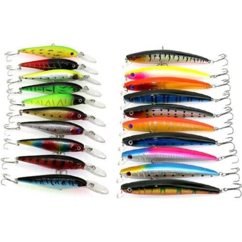 20Pcs/Set Fishing Lure Isca Artificial Floating Minnow Hard Bait Crankbait Swimbait Wobblers Fishing Lure