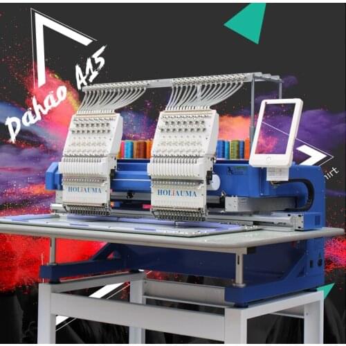 High quality 1200 speed two heads with new control computer system embroidery machine price for cap
