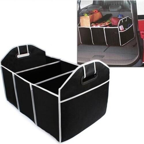 60% Dropshipping!Car Trunk Organizer Toys Food Storage Container Bag Box Vehicle Accessories