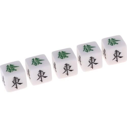 Club Drink Board Game Accs - Acrylic Dices - Wind Directions - Gambling Mahjong Playing Accs