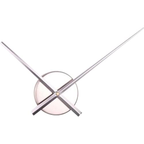 3D Large Clock Needles Accessory for Wall Clock DIY Big Size Clock Hands and Metal Mechanism Living Room Wall Decoration Silver