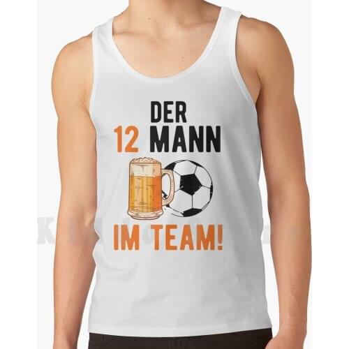 Soccer Footballer Drinking Beer Saying Tank Tops Vest 100% Cotton Soccer Footballer Soccer Saying Drink Beer Sports