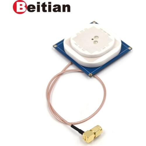 BEITIAN GNSS GPS antenna for ZED-F9P module RTK Drone Base UAV UGV GPS GLO GAL BDS GNSS L1,L2 SMA-JW connector BAW-5630C