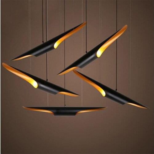 Creative Personality Pendant Lamp Tube Lighting Fixture Art Decor Adjustable Hanging Ceiling Lamp For Cafe Restaurant Bar