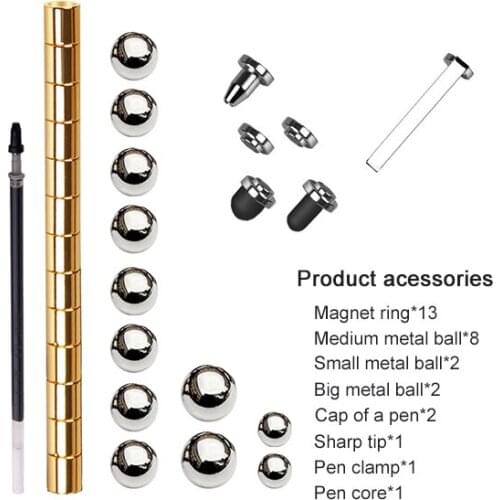 Magnetic Pen Modular Polar Metal Magnet Creative Fun Ball Anti Stress Focus Fidgets Gift DU55