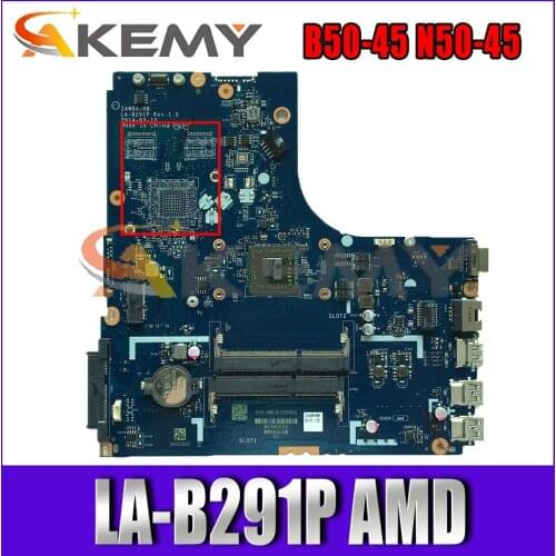 Akemy LA-B291P Motherboard For Lenovo B50-45 N50-45 Laptop Motherboard AMD CPU 100% Test Work Free Shipping