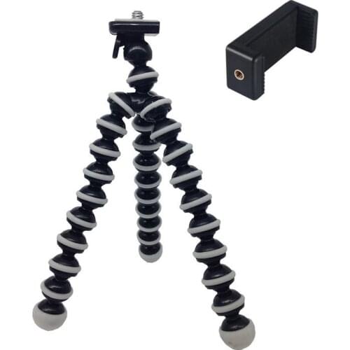 Mini S Size Flexible Octopus Tripod Desk Lazy Phone Bracket Stand Holder Tripods With Phone Clamp Bracket for Mobile Phone
