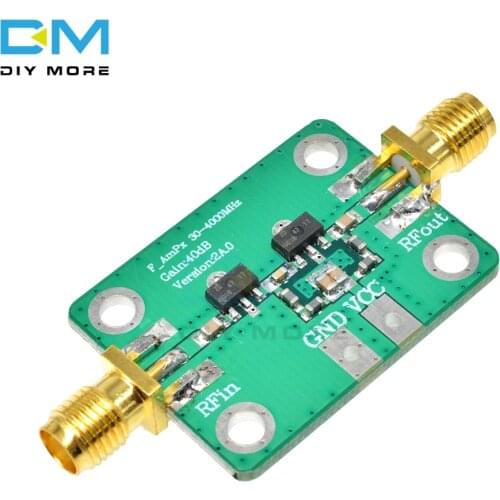 30-4000MHz 40dB Gain RF Broadband Amplifier Module for FM HF VHF/UHF 50 ubs High Frequency Gain Amplifier Board Module DC 5V