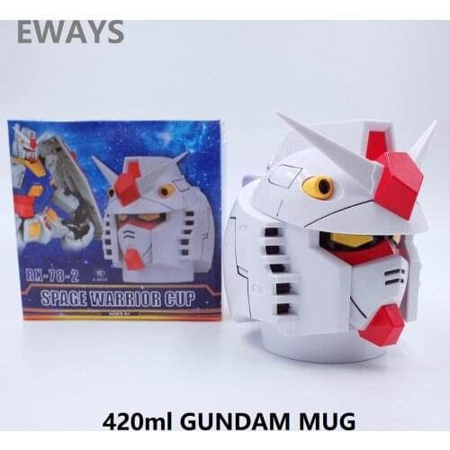 Ready Player One Creative GUNDAM RX-78 Transformation Robot 400ml PC + Stainless Steel Mugs Cup Office Water Cup