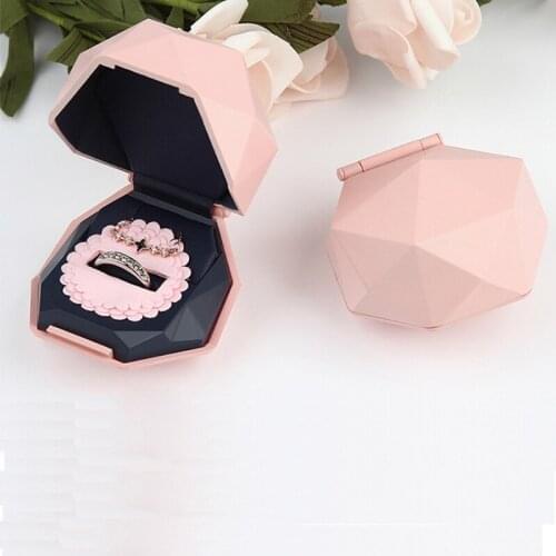 New Creative Style Engagement Ring Pendant Jewelry Box Storage Wedding Display Gift Packing Showcase Wholesale