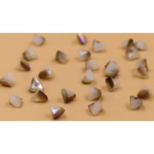 Wholesale 6mm 100pcs Triangle Austria Crystal Beads For Jewelry Making DIY Handmade Bracelet