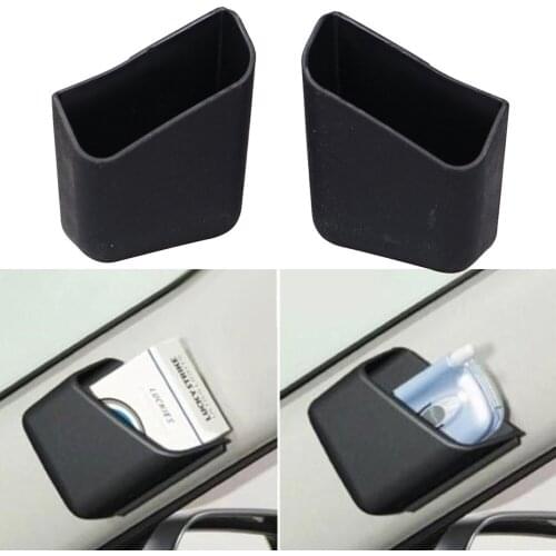 2pcs Car Organizer Auto Truck Pillar Storage Box Cigarette Phone Glasses IC Card Holder Organizers Bag Car Styling Accessories