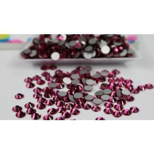 Size s5 Rose Glitter Rhinestones Non Hot Fix FlatBack Strass Sewing & Fabric Garment Rhinestone Nail Art Stone