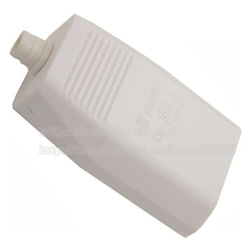 NCHTEK European EU 2Pin Female DIY Rewirable AC Female Socket WHITE Color/Free Shipping/5PCS