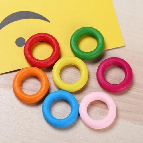 Random mixed Wood Circle Loose Bead Jewelery Accessory DIY Earrings Parts Earring Findings 10pcs 15/20/25mm y1264