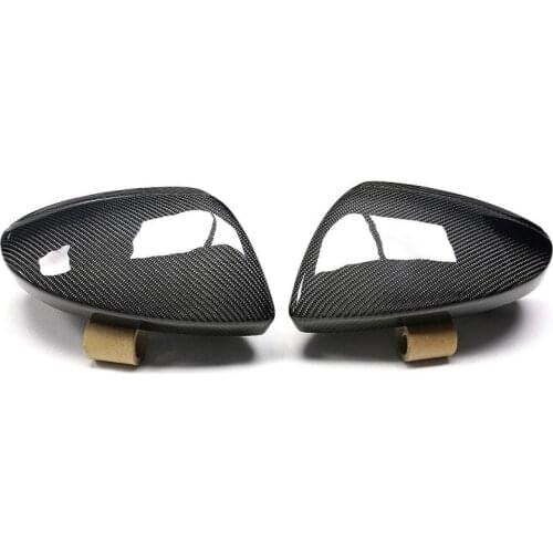 Replacement Carbon Fiber Side Mirror Cover Caps Fit For Audi C8 A6 A7 S7 2018 UP