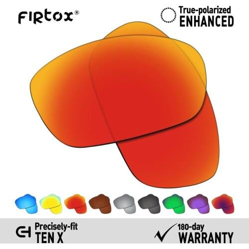 Firtox True UV400 Polarized Lenses Replacement for-Oakley Ten X Sunglasses (Compatiable Lens Only) - Multiple Colors