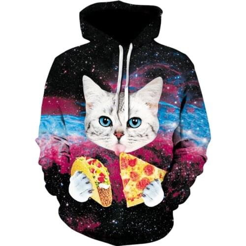Kawai Cartoon Harajuku Hoodie Female Cute Cat Cartoon Korean Style Sports Casual Shirt Fashion Graphics Hoodie Female