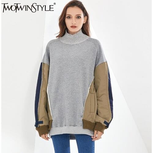 Теплые водолазки TWOTWINSTYLE China At AliExpress