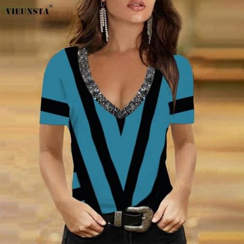 VIEUNSTA Women's T-shirts With Print