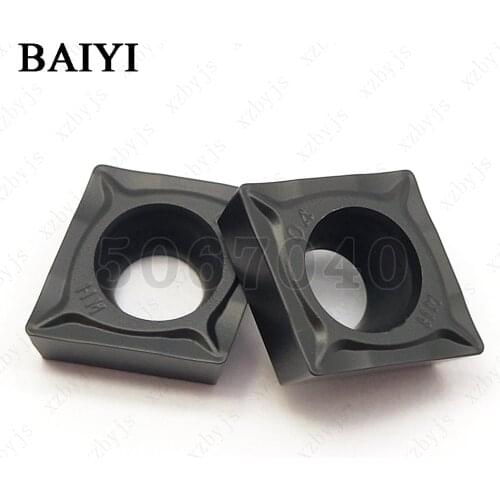 10pcs BAIYI CCMT09T304 HM ZM6030 High-quality carbide inserts cutter lathe turning tools inner hole boring tool blade CCMT09T304