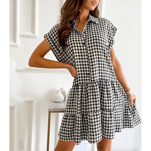 Модные платья в клетку Wowhomme China At AliExpress