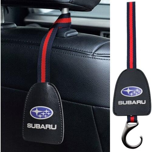 1/2PCS Car Headrest Seat Back Hanger Portable Strong Hook Car Stying Accessories For Subaru Impreza Forester Tribeca XV BRZ