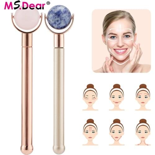 1pc Ball Jade Roller Facial Lift Facial Eyes Massage Roller Guasha Anti-wrinkle Skin Care Beauty Neck Thin Tool