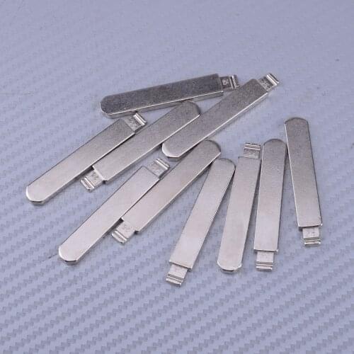10pcs Metal Silver Blank Uncut Flip KD Remote Key Blade Type 25# Fit for Honda