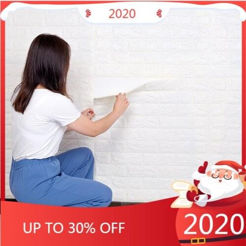 3D Wall Brick Stickers Self adhesive Wallpaper Peel and Stick Panel Living Room Bedroom Kids Room Brick Wall Papers Home Decor