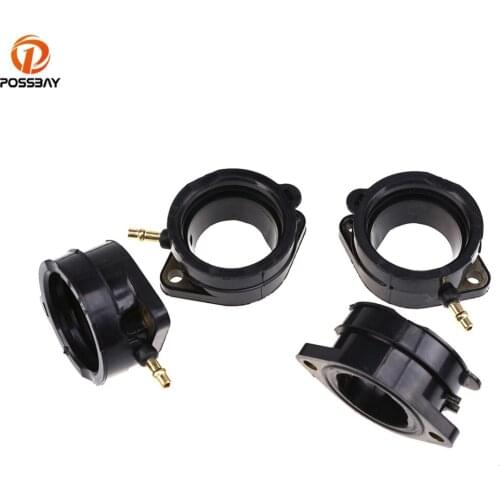 POSSBAY Motorcycle Carburetor Interface Adapters Moto Part Intake Manifold Boot for Kawasaki ZX1200C ZZR1200 2002 2003 2004 2005